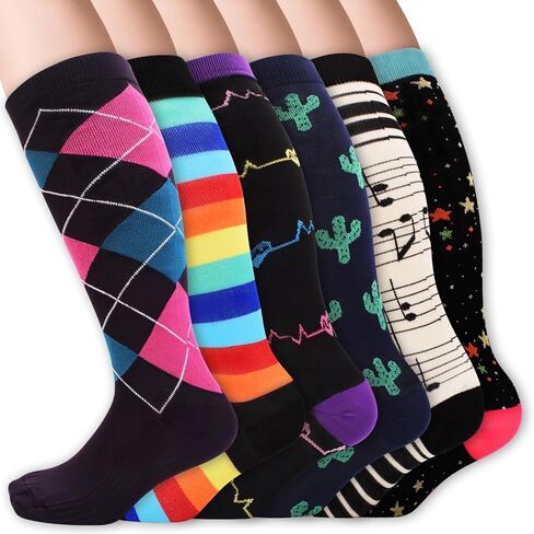 Compression Socks for Women & Men - Work Socks, Copper Fit Support Stockings for Enhanced Circulation, Nurses, Athletes, Work in Saudi Arabia