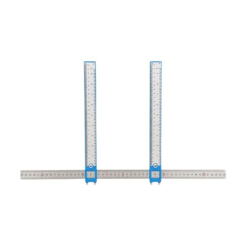 Face and Head Caliper for Facial Measurement, Stainless Steel and PP Construction, 20.08x12.20inch Size with 0-19.69inch Range- Blue in Saudi Arabia
