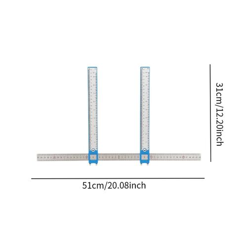 Face and Head Caliper for Facial Measurement, Stainless Steel and PP Construction, 20.08x12.20inch Size with 0-19.69inch Range- Blue in Saudi Arabia