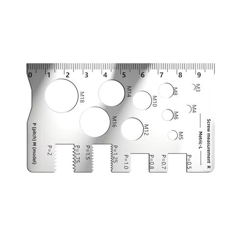 Thread Gauge Industrial Screw Locators Nut Checker Tool Steel Materials Nut Checker Precise Calipers Measuring Tool in Saudi Arabia