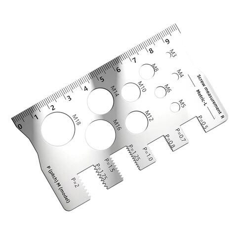 Thread Gauge Industrial Screw Locators Nut Checker Tool Steel Materials Nut Checker Precise Calipers Measuring Tool in Saudi Arabia