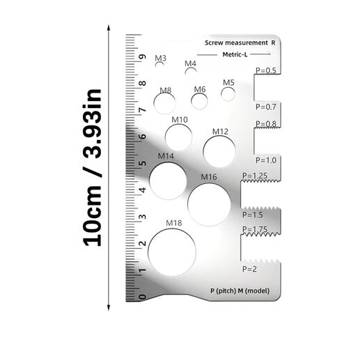 Thread Gauge Industrial Screw Locators Nut Checker Tool Steel Materials Nut Checker Precise Calipers Measuring Tool in Saudi Arabia