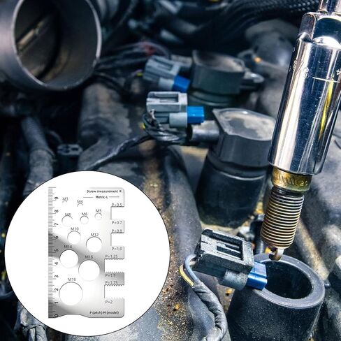 Thread Gauge Industrial Screw Locators Nut Checker Tool Steel Materials Nut Checker Precise Calipers Measuring Tool in Saudi Arabia