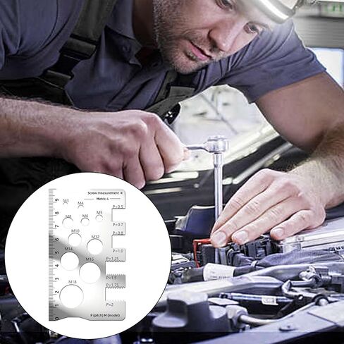 Thread Gauge Industrial Screw Locators Nut Checker Tool Steel Materials Nut Checker Precise Calipers Measuring Tool in Saudi Arabia
