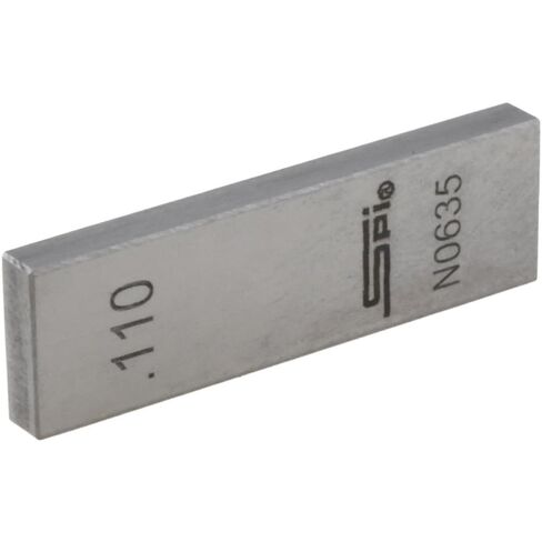 SPI Rectangle Steel Gage Block, 0.11 Inch, Grade AS-1, NIST Certified in Saudi Arabia