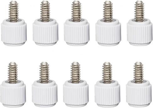 Barrel nut, 10pcs Computer Case Screws Cross Handle Plastic Rubber Head Adjustment Motherboard Side Panel Bolt(Black,M4x8mm) in Saudi Arabia
