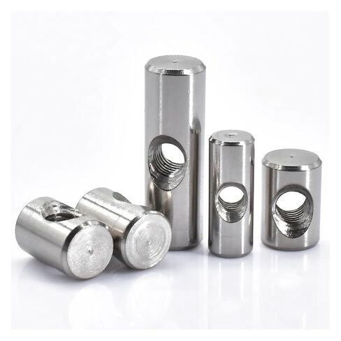 Barrel nut, 5PCSBarrel Bolts Cylindrical Cross Hole Hammer Embedded Nut for Wood Furniture Accessories(M5x16) in Saudi Arabia