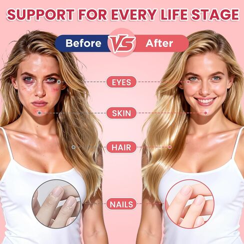 17 في 1 فيتامين ب المركب بلس - فيتامين ب1، ب2، ب3، ب4، ب5، ب6، ب7 (البيوتين)، ب8 (اينوزيتول)، ب9، ب12، ج، د3، ك2، الطاقة، المناعة، البشرة، دعم الأعصاب للرجال والنساء - 120 كبسولة in Kuwait