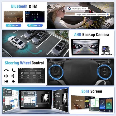 Naifay Android Car Radio Toyota Prius (إصدار غير j.b.l) 2010-2015 Stereo ، 2G+32G 9inch IPS Touch Screen for Toyota Prius Car Stereo مع Carplay Android Auto/FM/Bluetooth/GPS/WIFI/Camera+MIC in Saudi Arabia