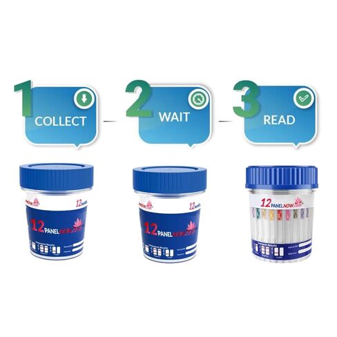 16 Panel Drug Test Kit, Detects 16 Substances Including EtG, Fentanyl, and Kratom, AMP, OPI, MET, BZO, COC, MTD, OXY, BUP, MDMA, THC, BAR, PCP, Fen, EtG, KRA, TCA, Built-in Temp Strip - [25 Pack] in Kuwait