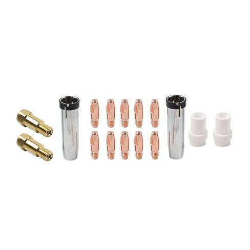 10Pcs Welding Gun Accessory Kit Gontact Tips Gas Nozzle 0.030" for MB 36KD Mig in Saudi Arabia