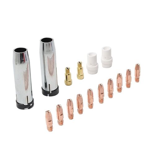 10Pcs Welding Gun Accessory Kit Gontact Tips Gas Nozzle 0.030" for MB 36KD Mig in Saudi Arabia