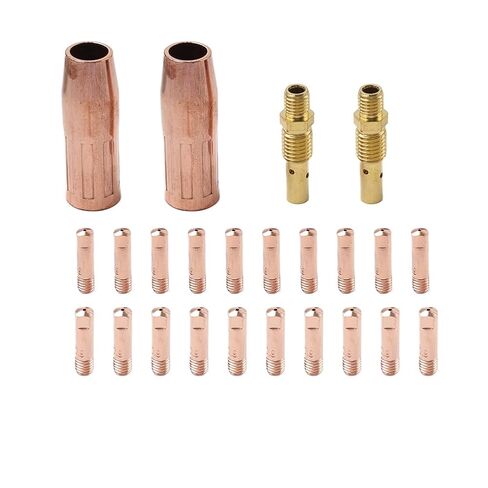 MIG Welding Gun Accessory Gas Diffusers Tip Holders Mig Nozzle 100HD 125HD 140HD Welder 20Pc x 0.9mm Tips 2Pc Nozzle Diffuser in Saudi Arabia