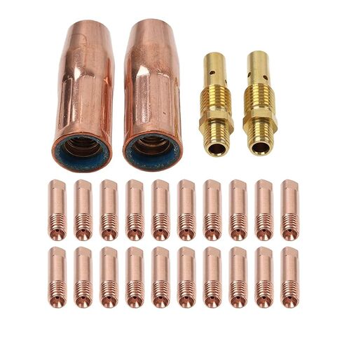 MIG Welding Gun Accessory Gas Diffusers Tip Holders Mig Nozzle 100HD 125HD 140HD Welder 20Pc x 0.9mm Tips 2Pc Nozzle Diffuser in Saudi Arabia