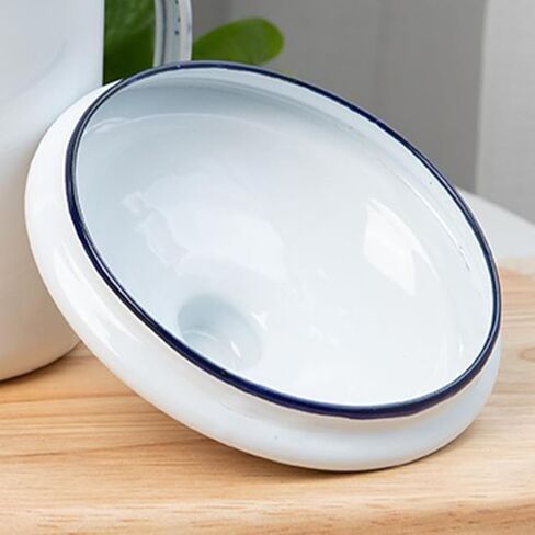 Luxshiny Enamel Mug Lid Replacement 3.74In Round Cup Cover Spill-Proof Easy-Clean Enamel Cup Lid for Coffee Mug and Outdoor Use in Saudi Arabia