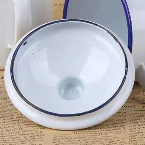 Luxshiny Enamel Mug Lid Replacement 3.74In Round Cup Cover Spill-Proof Easy-Clean Enamel Cup Lid for Coffee Mug and Outdoor Use in Saudi Arabia