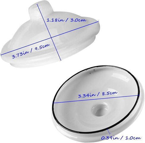 Luxshiny Enamel Mug Lid Replacement 3.74In Round Cup Cover Spill-Proof Easy-Clean Enamel Cup Lid for Coffee Mug and Outdoor Use in Saudi Arabia