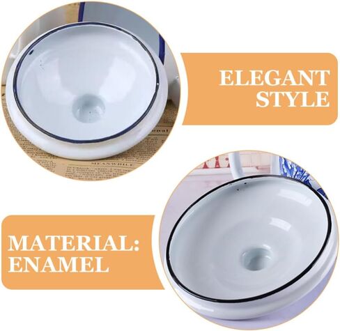 Luxshiny Enamel Mug Lid Replacement 3.74In Round Cup Cover Spill-Proof Easy-Clean Enamel Cup Lid for Coffee Mug and Outdoor Use in Saudi Arabia