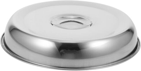 Stainless Steel Round Food Dome Cover Steak Cloche for Cooking Convenient Storage Aesthetic Dining Versatile Kitchen Tool for Western Cuisine in Saudi Arabia