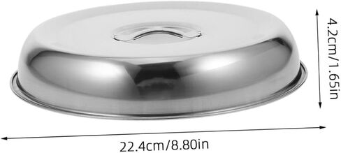 Stainless Steel Round Food Dome Cover Steak Cloche for Cooking Convenient Storage Aesthetic Dining Versatile Kitchen Tool for Western Cuisine in Saudi Arabia