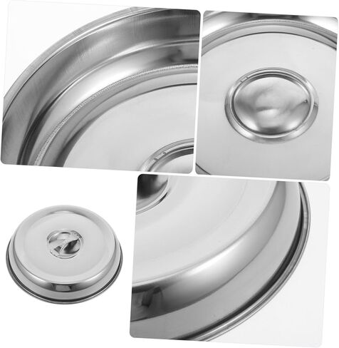 Stainless Steel Round Food Dome Cover Steak Cloche for Cooking Convenient Storage Aesthetic Dining Versatile Kitchen Tool for Western Cuisine in Saudi Arabia