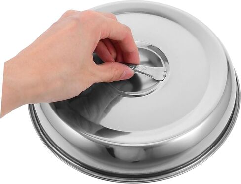 Stainless Steel Round Food Dome Cover Steak Cloche for Cooking Convenient Storage Aesthetic Dining Versatile Kitchen Tool for Western Cuisine in Saudi Arabia