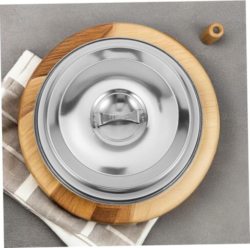 Stainless Steel Round Food Dome Cover Steak Cloche for Cooking Convenient Storage Aesthetic Dining Versatile Kitchen Tool for Western Cuisine in Saudi Arabia