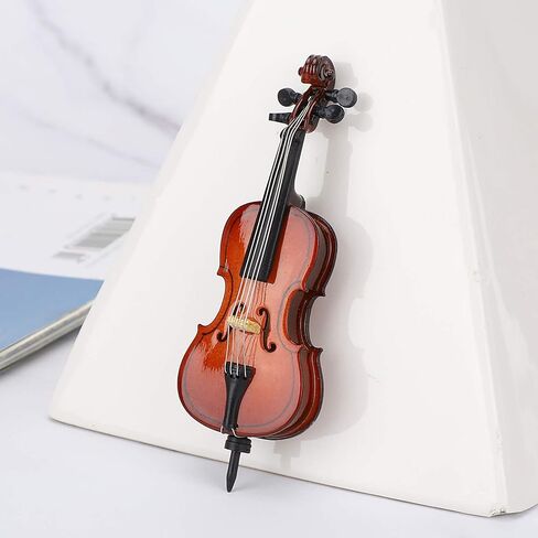 Restokki Basswood Violoncello Shaped 3D Decorative Refrigerator Sticker Ornament for Beautiful Home Decor in Saudi Arabia