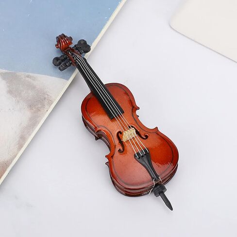 Restokki Basswood Violoncello Shaped 3D Decorative Refrigerator Sticker Ornament for Beautiful Home Decor in Saudi Arabia