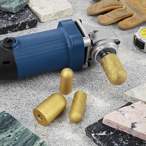 4Pcs M10 Diamond Finger Grinding Wheel 20/30mm Round Hole Dry Bit Saw Milling Cutter Trimming Head for Concrete Granite Stone Countertop, Shaping Enlarging Tool Bevel Existing Porcelain Ceramic Marble in Saudi Arabia