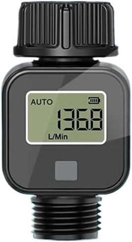 SG505 Digital Water Usage Flow Meter LCD Battery Powered Hose Flow Sensor for Irrigation IPX6 Waterproof(BSP) in Saudi Arabia