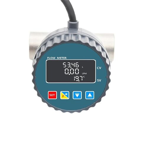 Stainless Steel Turbine Flow Meter LCD Display Battery Powered Water Flow Sensor(ZJSUS-LCD-DN15) in Saudi Arabia
