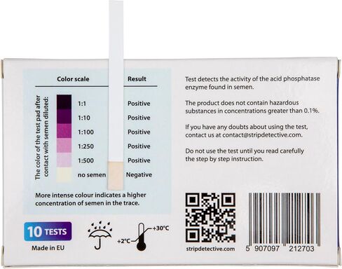 At-Home Betrayal Test - Semen Detection Test, Infidelity Test detects Acid phosphatase in Sperm in Two Minutes - 10 pcs per Pack in Saudi Arabia