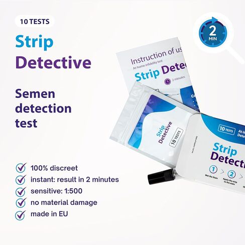 At-Home Betrayal Test - Semen Detection Test, Infidelity Test detects Acid phosphatase in Sperm in Two Minutes - 10 pcs per Pack in Saudi Arabia