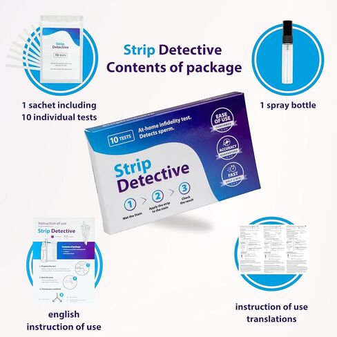 At-Home Betrayal Test - Semen Detection Test, Infidelity Test detects Acid phosphatase in Sperm in Two Minutes - 10 pcs per Pack in Saudi Arabia