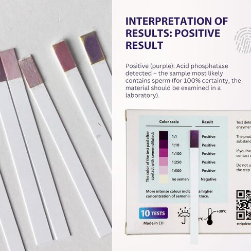 At-Home Betrayal Test - Semen Detection Test, Infidelity Test detects Acid phosphatase in Sperm in Two Minutes - 10 pcs per Pack in Saudi Arabia
