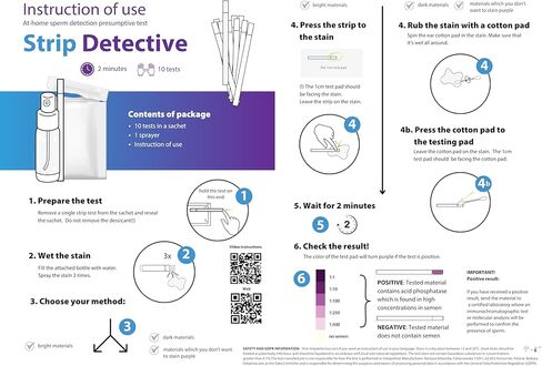 At-Home Betrayal Test - Semen Detection Test, Infidelity Test detects Acid phosphatase in Sperm in Two Minutes - 10 pcs per Pack in Saudi Arabia