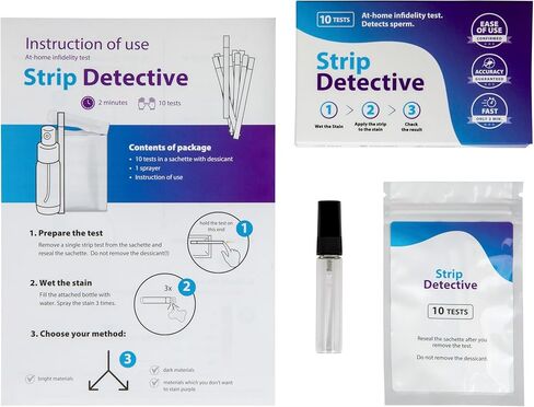 At-Home Betrayal Test - Semen Detection Test, Infidelity Test detects Acid phosphatase in Sperm in Two Minutes - 10 pcs per Pack in Saudi Arabia