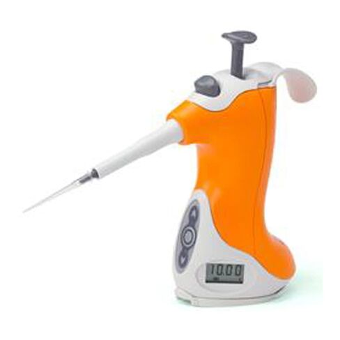 VistaLab 1057-1000 Ovation Adjustable Volume Pipette, 100-1000 microliter Volume, 1.0 microliter Graduation Interval, +/-0.8% Accuracy, Purple in Kuwait