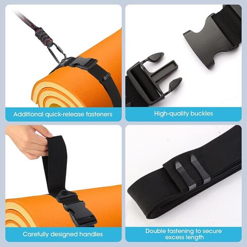 Multifunctional Floating Mat Straps With Quick Release Buckles, Suitable For Baby Pads, Yoga, And Water Activities, Reusable Fastening Strap With Pull Handle Design - 2pack in Kuwait