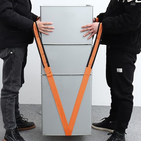 2-Person Lifting and Moving Orange Wrist Strap，Lifting Straps Moving for Furniture, Appliances, Mattresses in Saudi Arabia