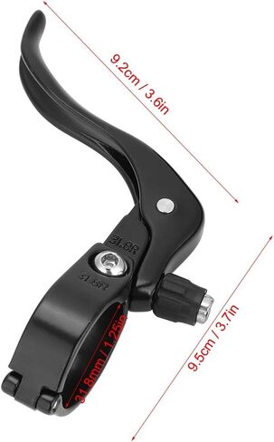 Brake Levers 1 Pair Aluminum Alloy Lightweight 31.8mm for Road (Black) in Saudi Arabia