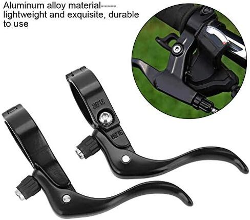 Brake Levers 1 Pair Aluminum Alloy Lightweight 31.8mm for Road (Black) in Saudi Arabia