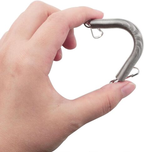 8 قطع مشبك زنبركي لزجاجة مياه للحيوانات الصغيرة مع مشبكين من الفولاذ المقاوم للصدأ للتوتر زنبركي شينشيلا هامستر للاحتفاظ بتثبيت زجاجة الشرب على شكل أرنب الببغاء in Kuwait