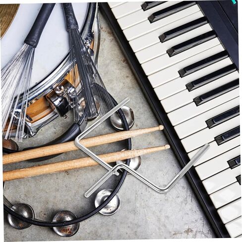 Drum Cowbell Mounting Stand Shaped Arm Holder for Percussion Instruments Portable and Durable Iron Cowbell Extension Rod Easy to Use for All Skill Levels for Musicians in Saudi Arabia