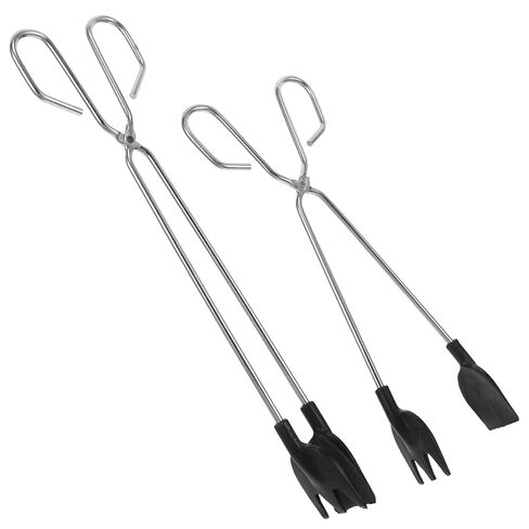 Healeved 2pcs Metal Garbage Clamp Trash Picker with Nylon Head, 30cm and 35cm Length, 4.8mm Wire Diameter, Reusable Litter Grabber Tool for Household and Outdoor Cleaning in Saudi Arabia