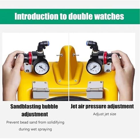 خزانة السفع الرملي المحمولة - آلة السفع الرملي الهوائية لسطح المكتب لإزالة الصدأ المعدني شديد التحمل، تنظيف الشوائب، أداة تفجير كاشطة فعالة in Kuwait