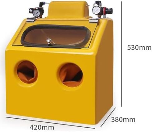 خزانة السفع الرملي المحمولة - آلة السفع الرملي الهوائية لسطح المكتب لإزالة الصدأ المعدني شديد التحمل، تنظيف الشوائب، أداة تفجير كاشطة فعالة in Kuwait