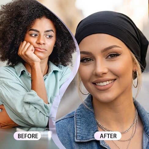 1PCS Unisex Dreadlock Cap Loc Cap, Loc Sock Jumbo Large Satin Bonnet for Sleeping Long Hair Dreads Head Wrap, Loc Bonnet & Dread Caps for Men/Long Hair - Sleeping Cap Black in Saudi Arabia