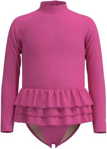 Girl's Kailani Long Sleeve Swimsuit - UPF 50+ Sun Protection - Cafe in Saudi Arabia